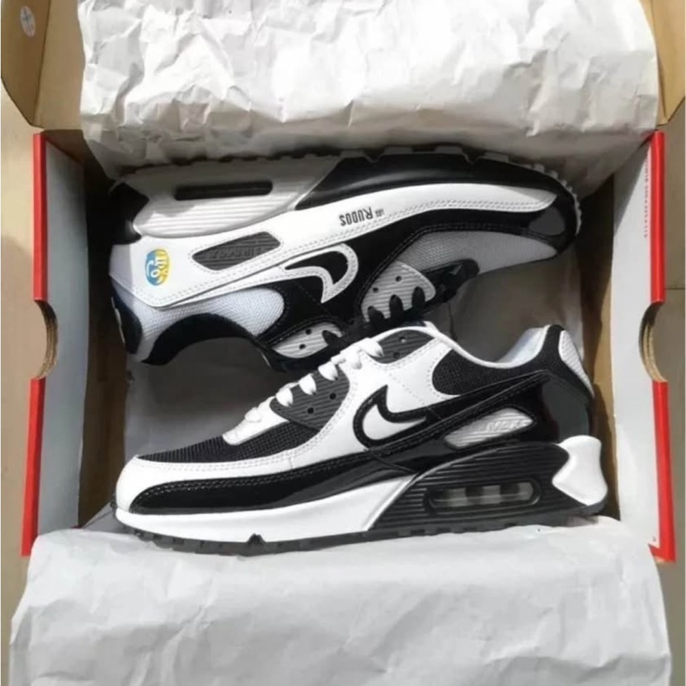 Nike Air Max 90 Black and White Shoes